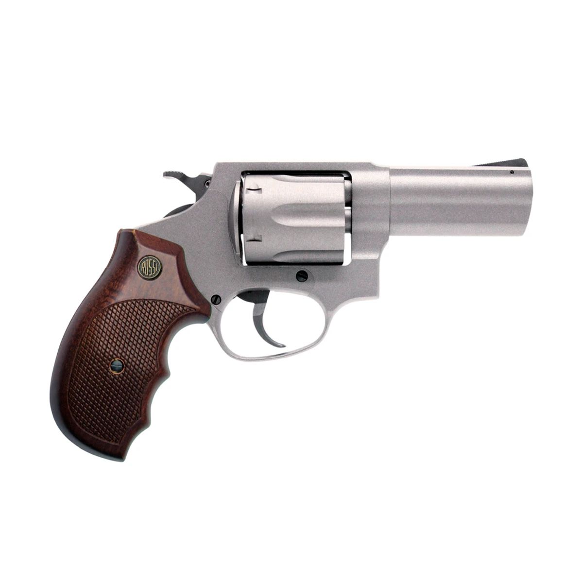 Revólver Rossi RP63 Cal. 38 SPL 6 Tiros 76mm Cerakote Tungsten Com Cabo de Madeira